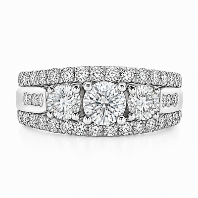 White Gold Wedding Ring 5613