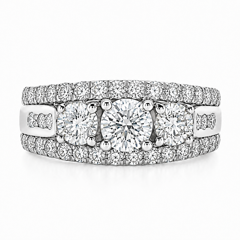 White Gold Wedding Ring 5613