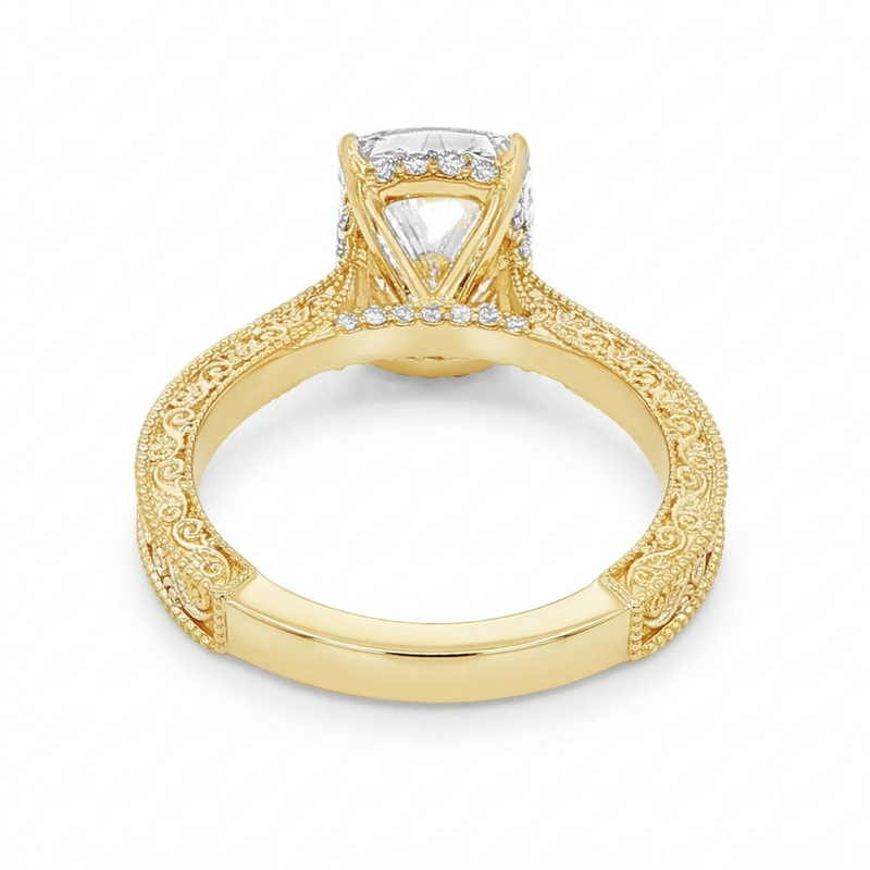 Willow Hidden Halo Engagement Ring 71137