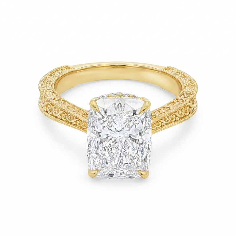 Willow Hidden Halo Engagement Ring 71137