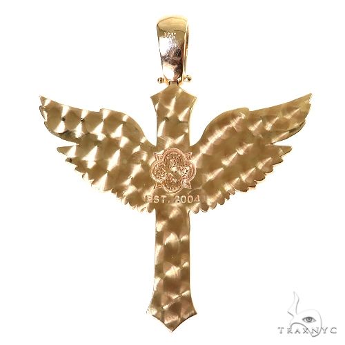Wings of Faith Diamond Jesus Cross Pendant 69718 | TraxNYC
