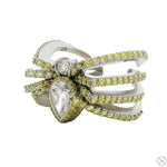 Wrap Around Spider Diamond Ring .925 Silver 70776 - Image 3