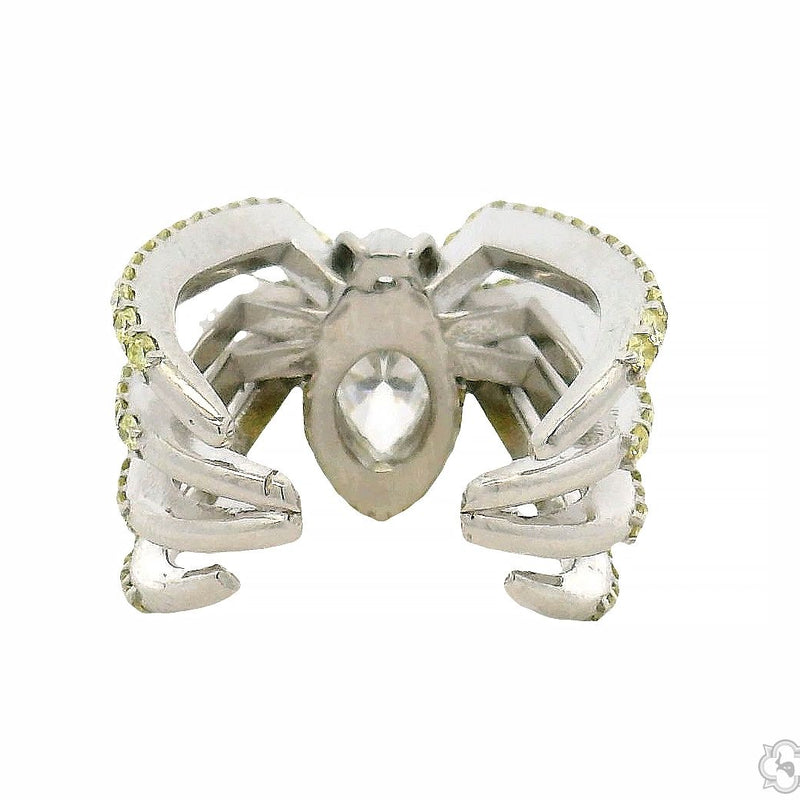 Wrap Around Spider Diamond Ring .925 Silver 70776 - Image 5