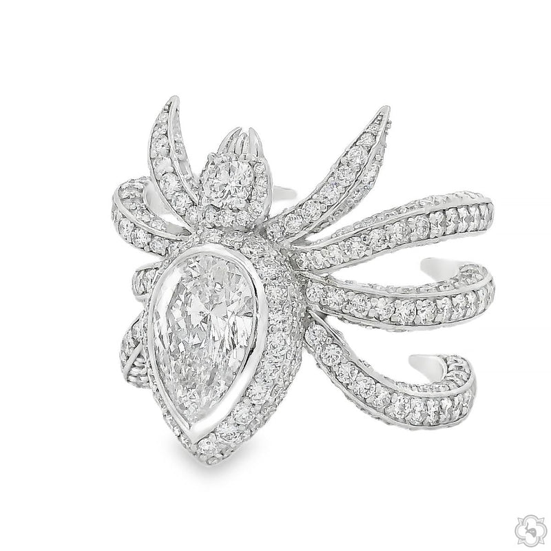 Wrap Around Spider Diamond Ring 70752 - Image 4