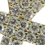 XL Ankh Pave Diamond Cross Crucifix Pendant 45569 - Image 3