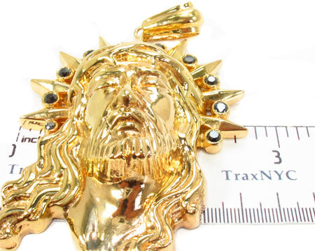 Black Diamond XL Jesus Head Pendant 28844 – TraxNYC