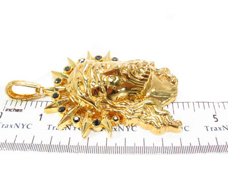 Black Diamond XL Jesus Head Pendant 28844 - Image 8