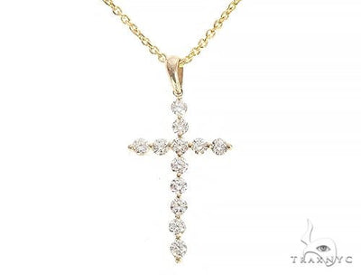 YG Enzo Diamond Cross Necklace 65314 - Image 1