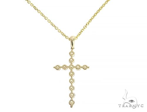 YG Enzo Diamond Cross Necklace 65314 - Image 3