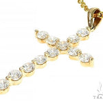 YG Enzo Diamond Cross Necklace 65314 - Image 4