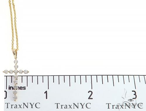 YG Enzo Diamond Cross Necklace 65314 - Image 6