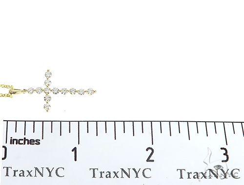 YG Enzo Diamond Cross Necklace 65314 - Image 7