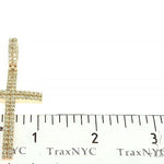 14K Gold 2 Row Diamond Cross 66175 - Image 6