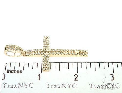 14K Gold 2 Row Diamond Cross, photo 8 of 8