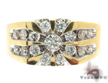 Yellow Gold Channel Diamond Ring 22575 - Image 2