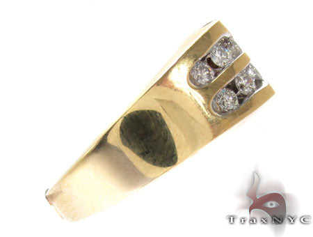 Yellow Gold Channel Diamond Ring 22575 - Image 4