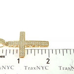 14K Gold Diamond Cross Pendant 66176 - Image 6