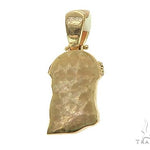 Yellow Gold Jesus Diamond Pendant 44756 - Image 3