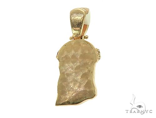 Yellow Gold Jesus Diamond Pendant 44756 - Image 3