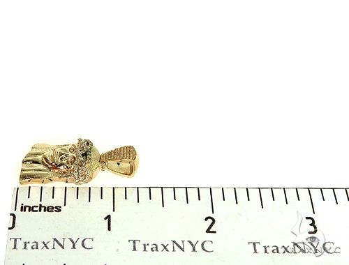 Yellow Gold Jesus Diamond Pendant 44756 - Image 7