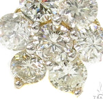 Yellow Gold Medium Flower Cluster Earrings 17924 - Image 3