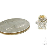 Yellow Gold Medium Flower Cluster Earrings 17924 - Image 5