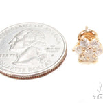 Yellow Gold Medium Flower Earrings 36003 - Image 5