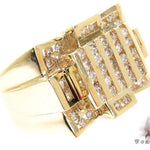 Yellow Gold Round Cut Channel Diamond Crown Ring 24572 - Image 2