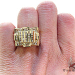 Yellow Gold Round Cut Channel Diamond Crown Ring 24572 - Image 8