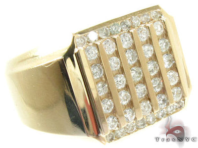 Yellow Gold Mens Jewelry Ring 25182 - Image 1