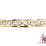 Yellow Gold Round Cut Channel Diamond Ring 24964 - Image 2
