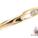Yellow Gold Round Cut Channel Diamond Ring 24964 - Image 4