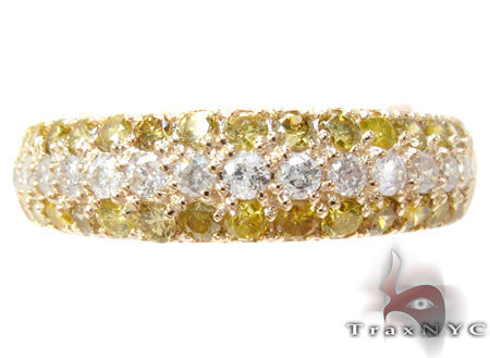 Yellow Gold Round Cut Prong Diamond Ring Set 24825 - Image 10