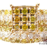 Yellow Gold Round Cut Prong Diamond Ring Set 24825 - Image 3