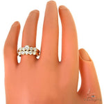 Yellow Gold Round Solitaire Ring Set 2969 - Image 6