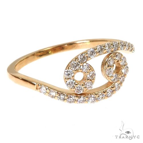 Zodiac Sign Diamond Ring 69717 - Image 2
