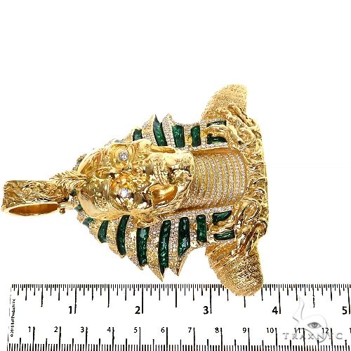 Zombie Skeleton Pharaoh Head Pendant 68805 | TraxNYC