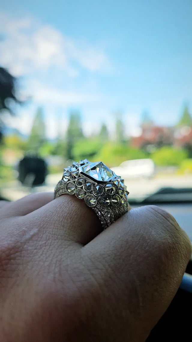 Brent L. wearing the 14K Gold Moses Gift Lab-Grown Diamond Ring 70910
