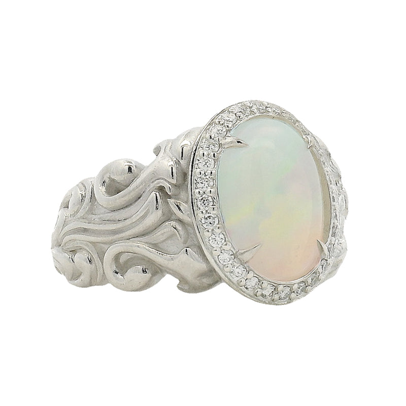 Diamond Starry Night Ring in .925 sterling silver, view 2