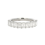 Semi-Eternity Emerald Cut Ring 70960
