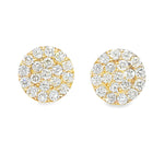 Classic Round Cluster Diamond Earrings 71121
