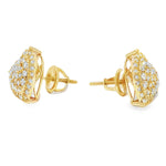 Heart Cluster Diamond Earrings 71154