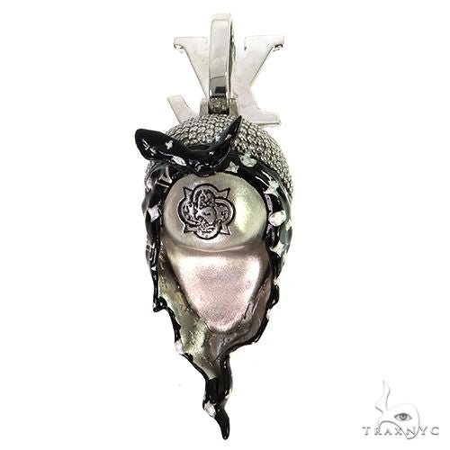 Glow in The Dark Skellington Diamond Pendant 67777 - Image 4
