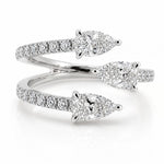 Pear Shape Three Stone Wrap Ring 71616