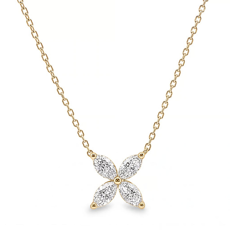 Marquise Diamond Blossom Necklace 71513