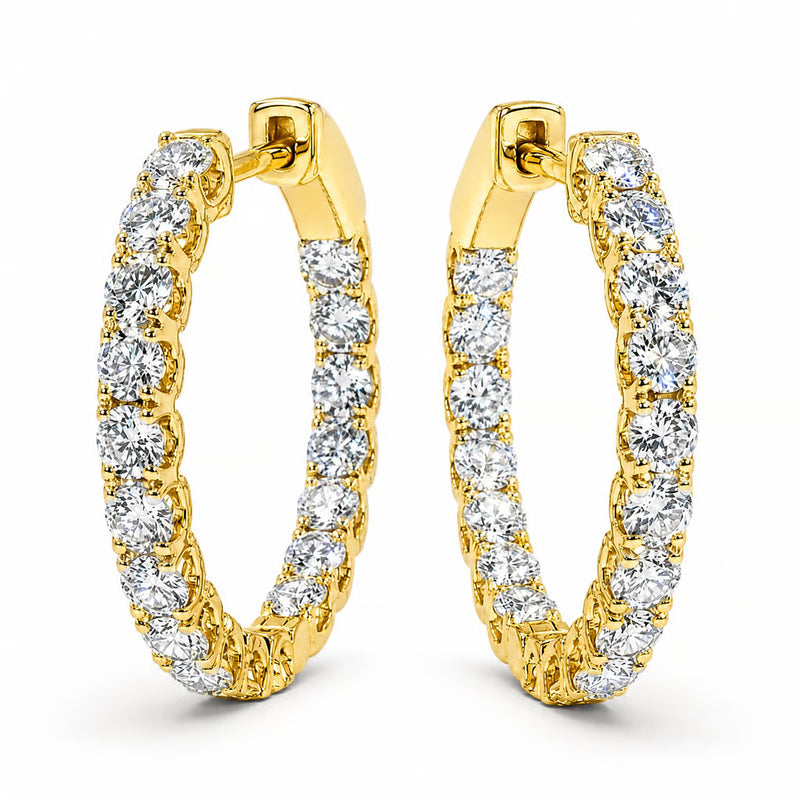 Halo Luxe Inside-Out Hoops Earrings 71521
