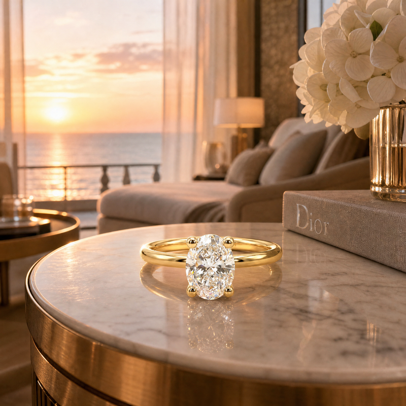 Signature Oval Diamond Engagement Ring 68837