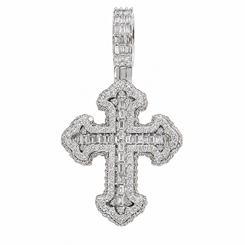 Baguette Diamond Cross 68619
