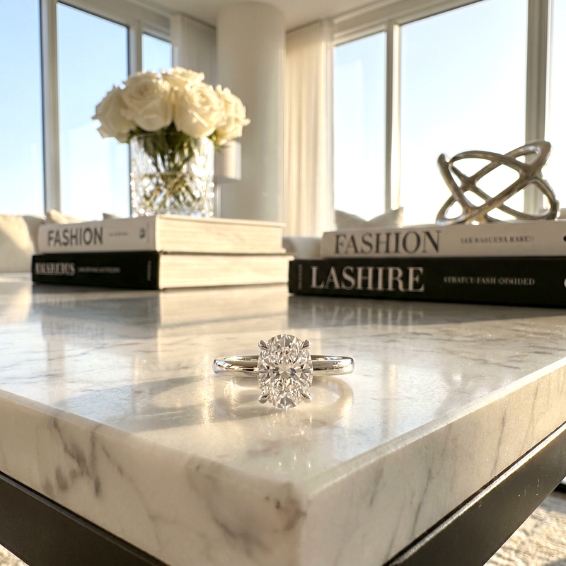 Signature Oval Diamond Engagement Ring 68837