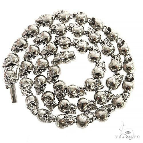 Skull Links Silver Chain, photo 6 of 8
